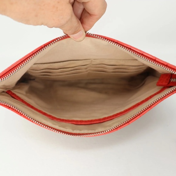 Sam Edelman Straw Clutch multicolored beach summer small tote - Picture 4 of 4